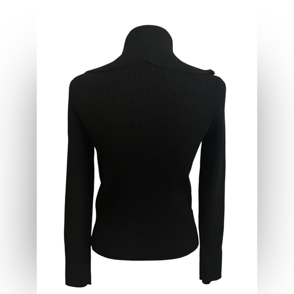 Casual Corner Black Merino Wool Sweater XS - Picture 2 of 6